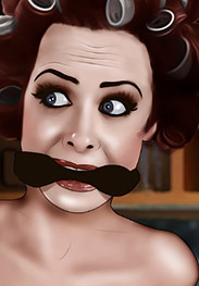 With a firm kick, he parted her legs, causing her skirt to ride up to her waist - Housevives by De Haro, Sten